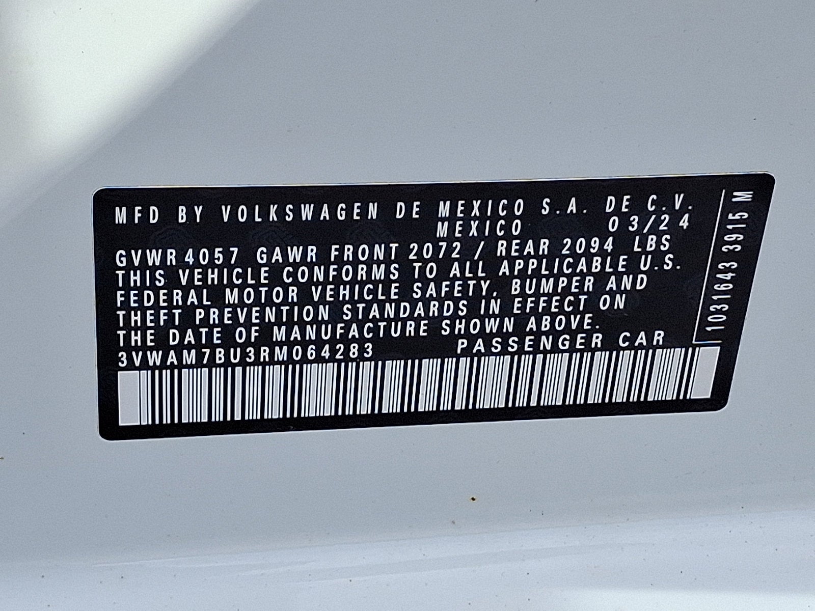2024 Volkswagen Jetta Sport