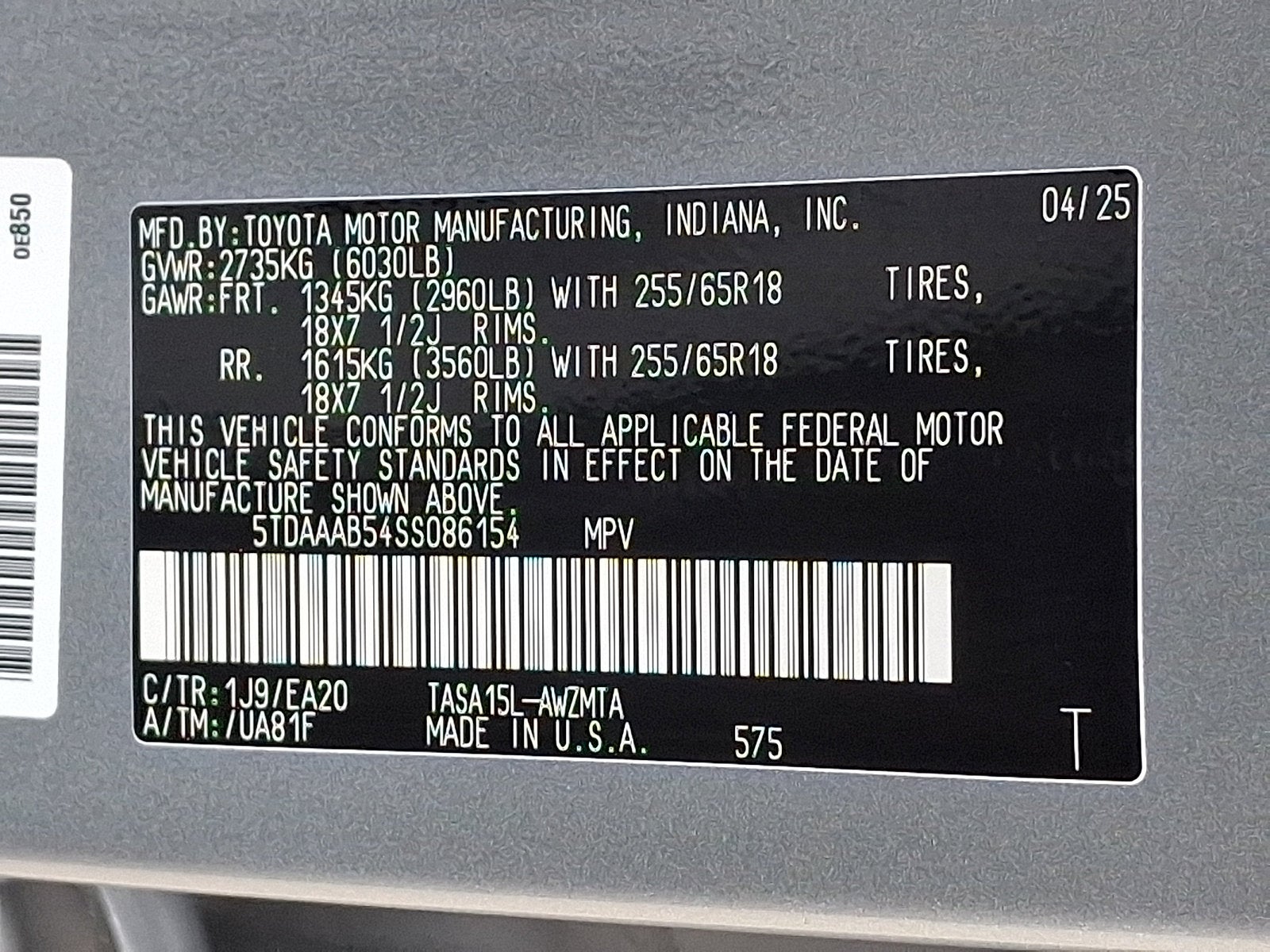 2025 Toyota Grand Highlander Base