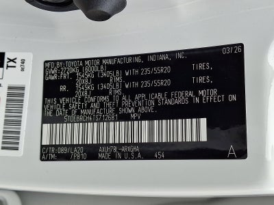 2026 Toyota Highlander Hybrid Hybrid Platinum