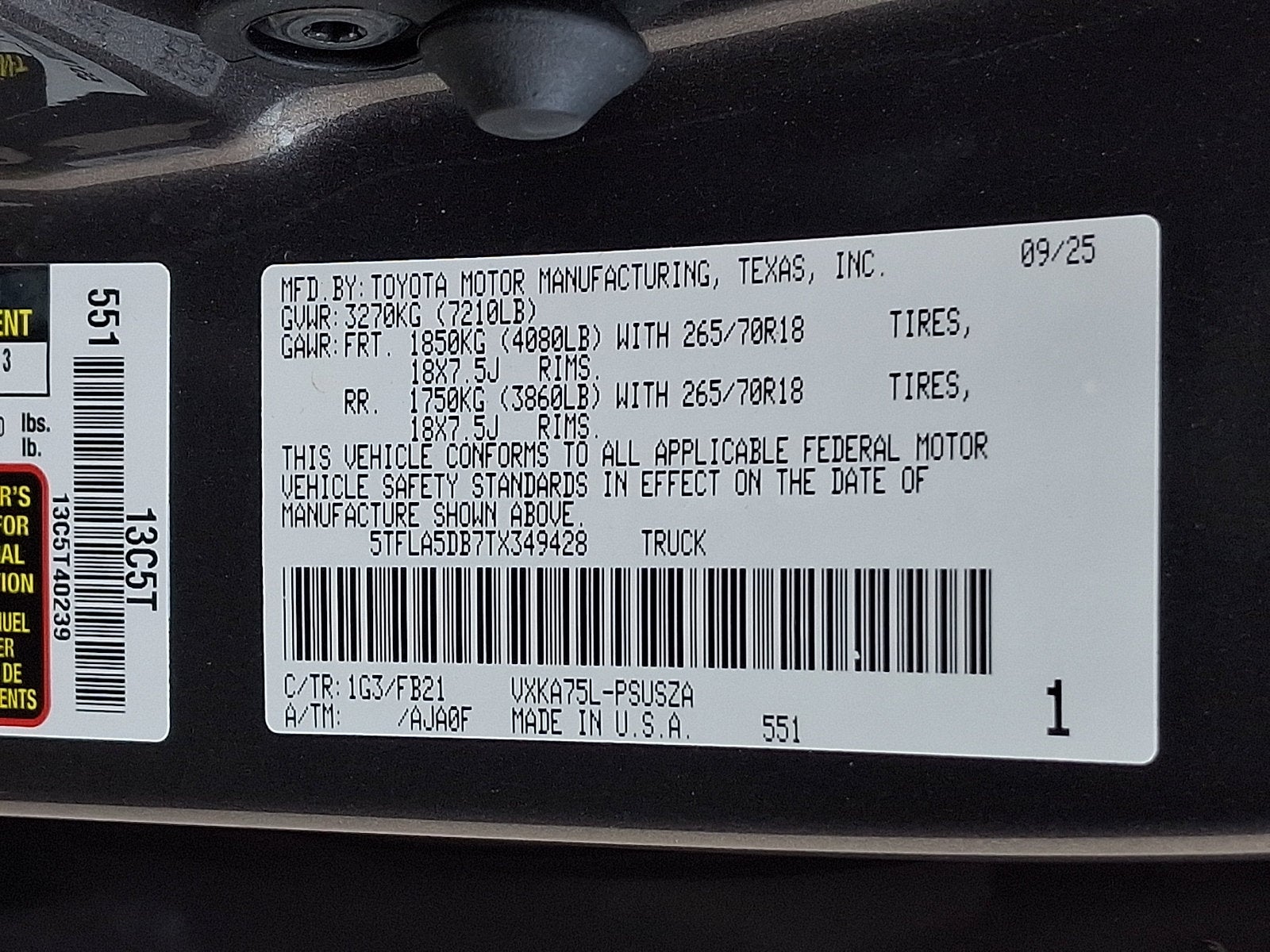 2026 Toyota Tundra 4WD Base