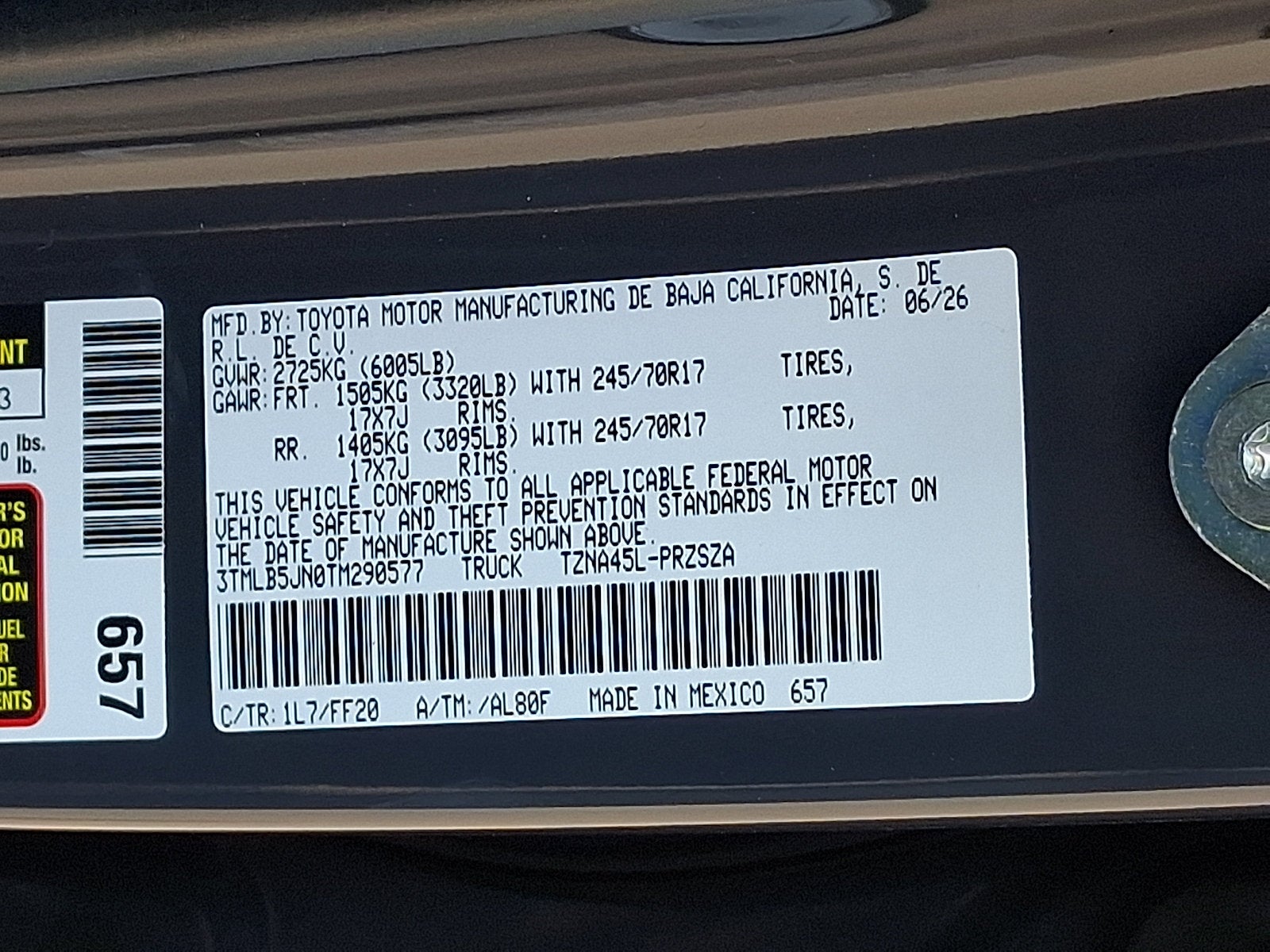 2026 Toyota Tacoma SR5