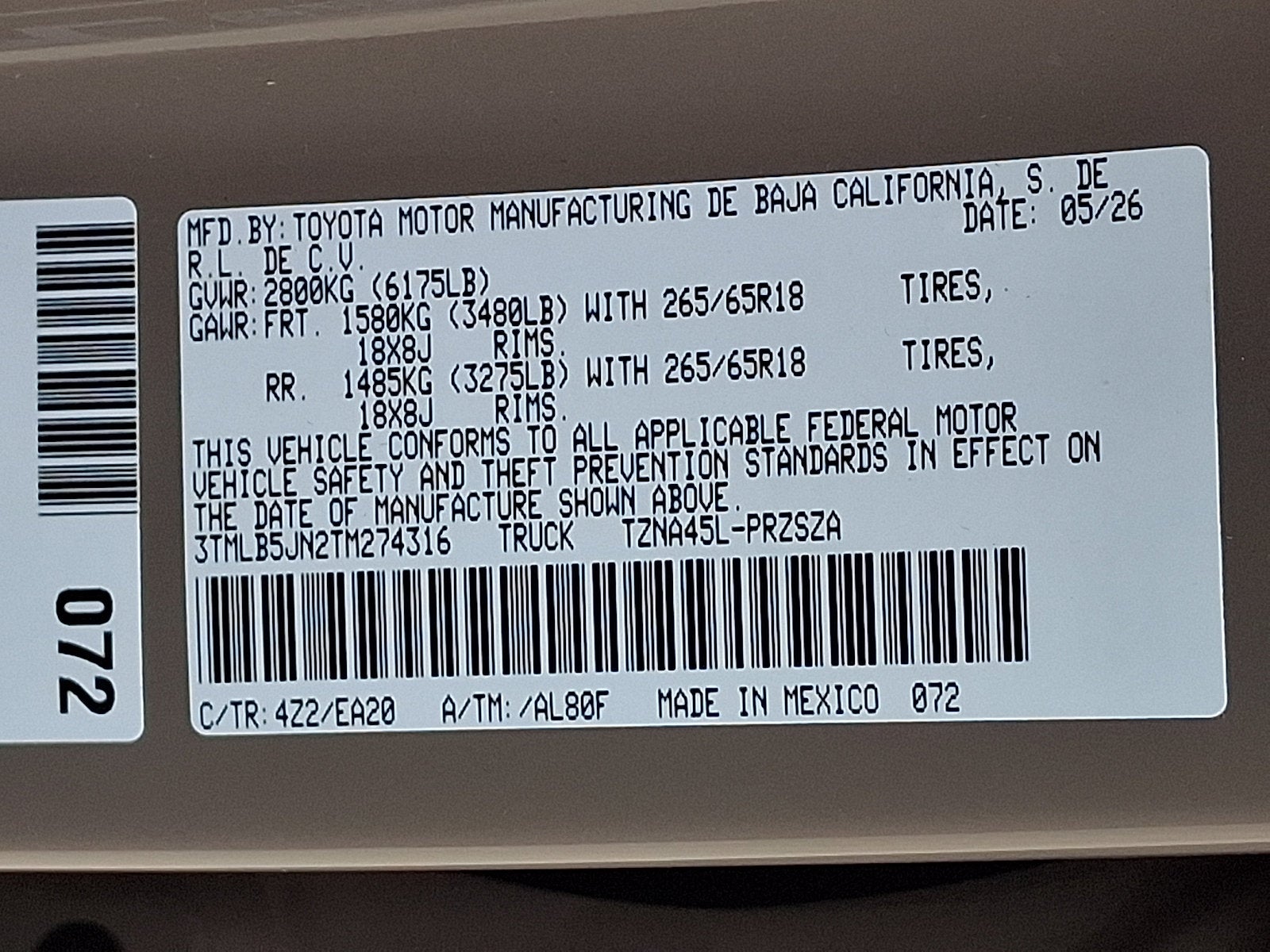 2026 Toyota Tacoma TRD Sport