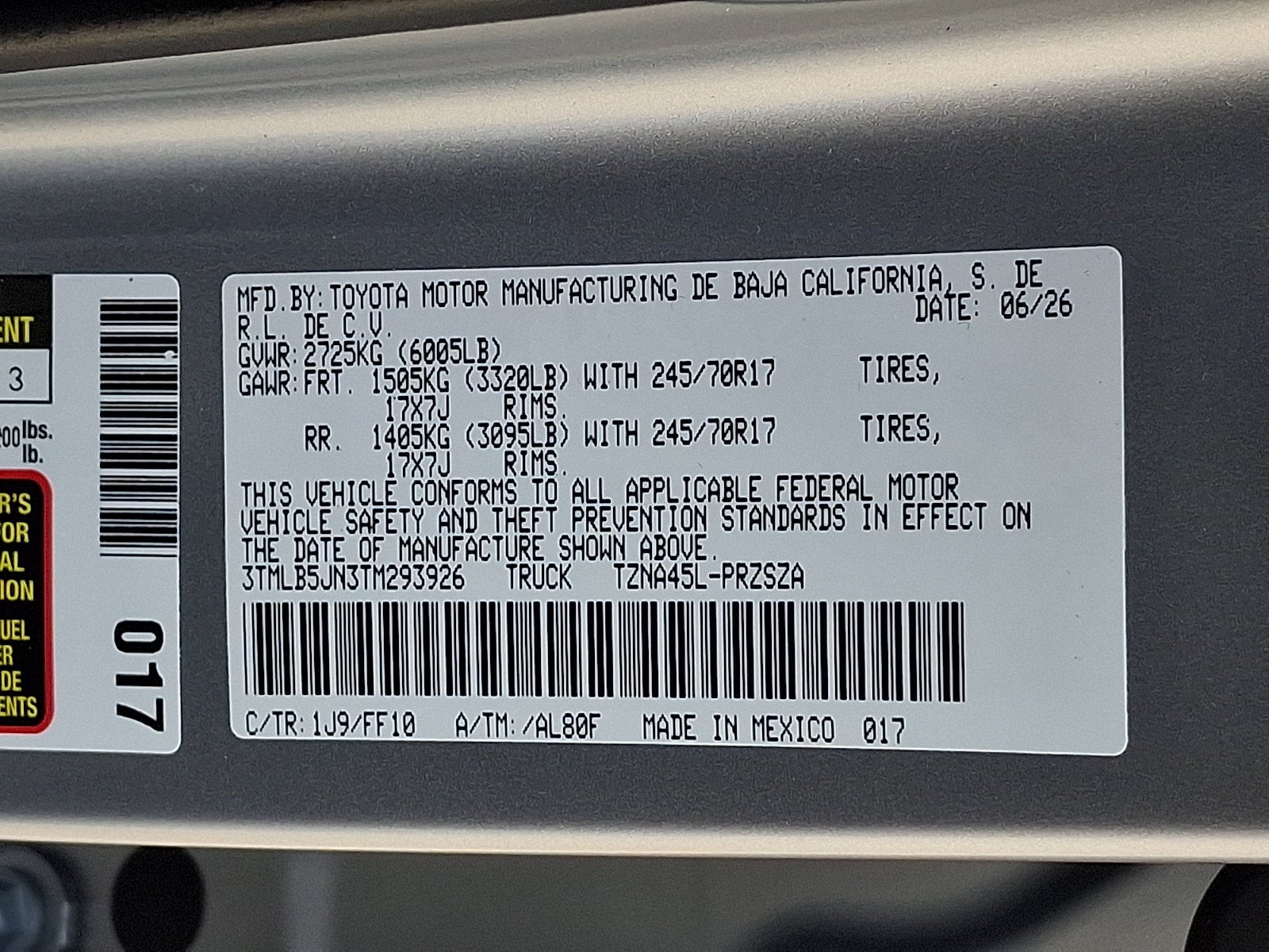 2026 Toyota Tacoma SR5