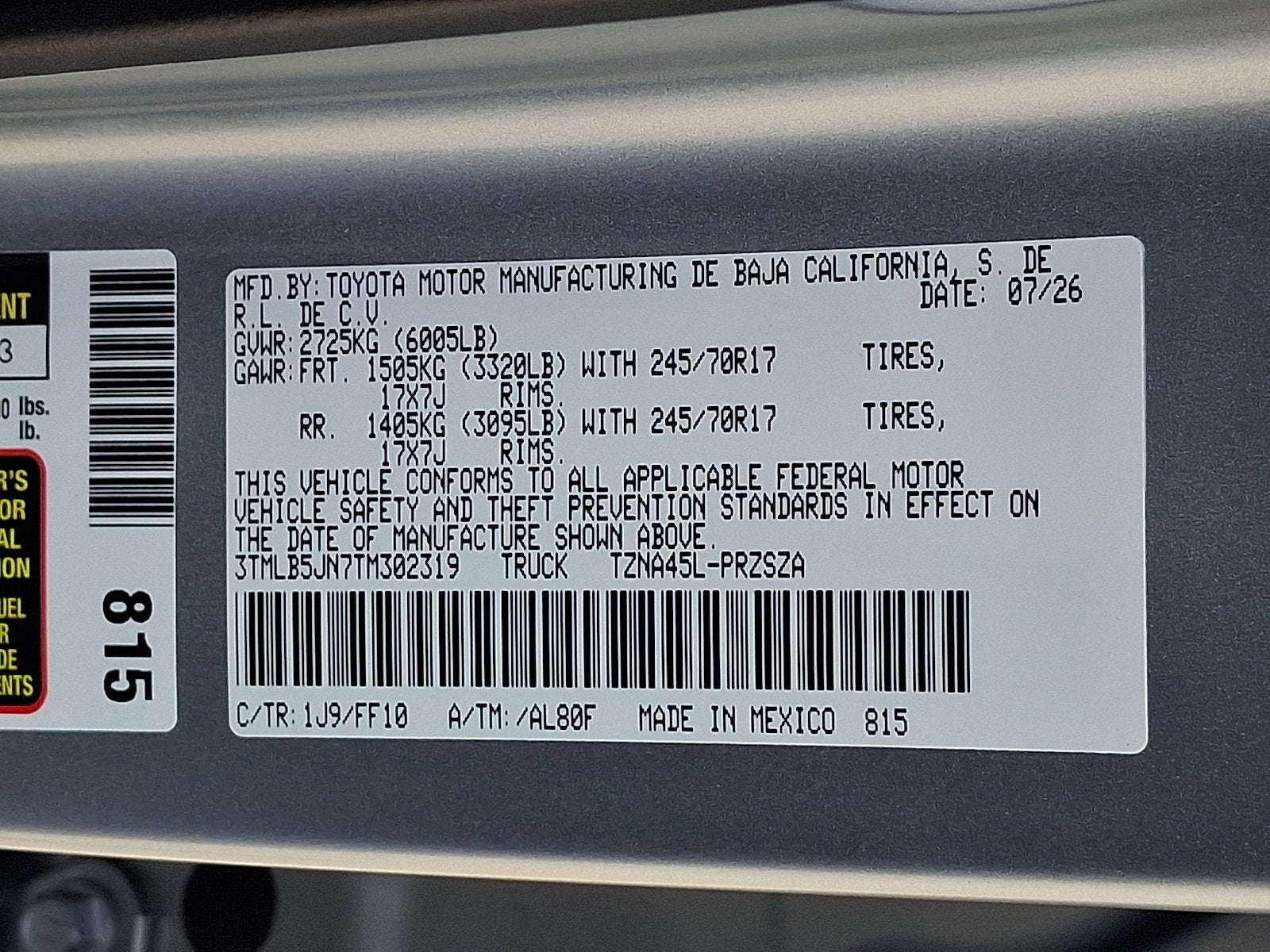 2026 Toyota Tacoma SR5