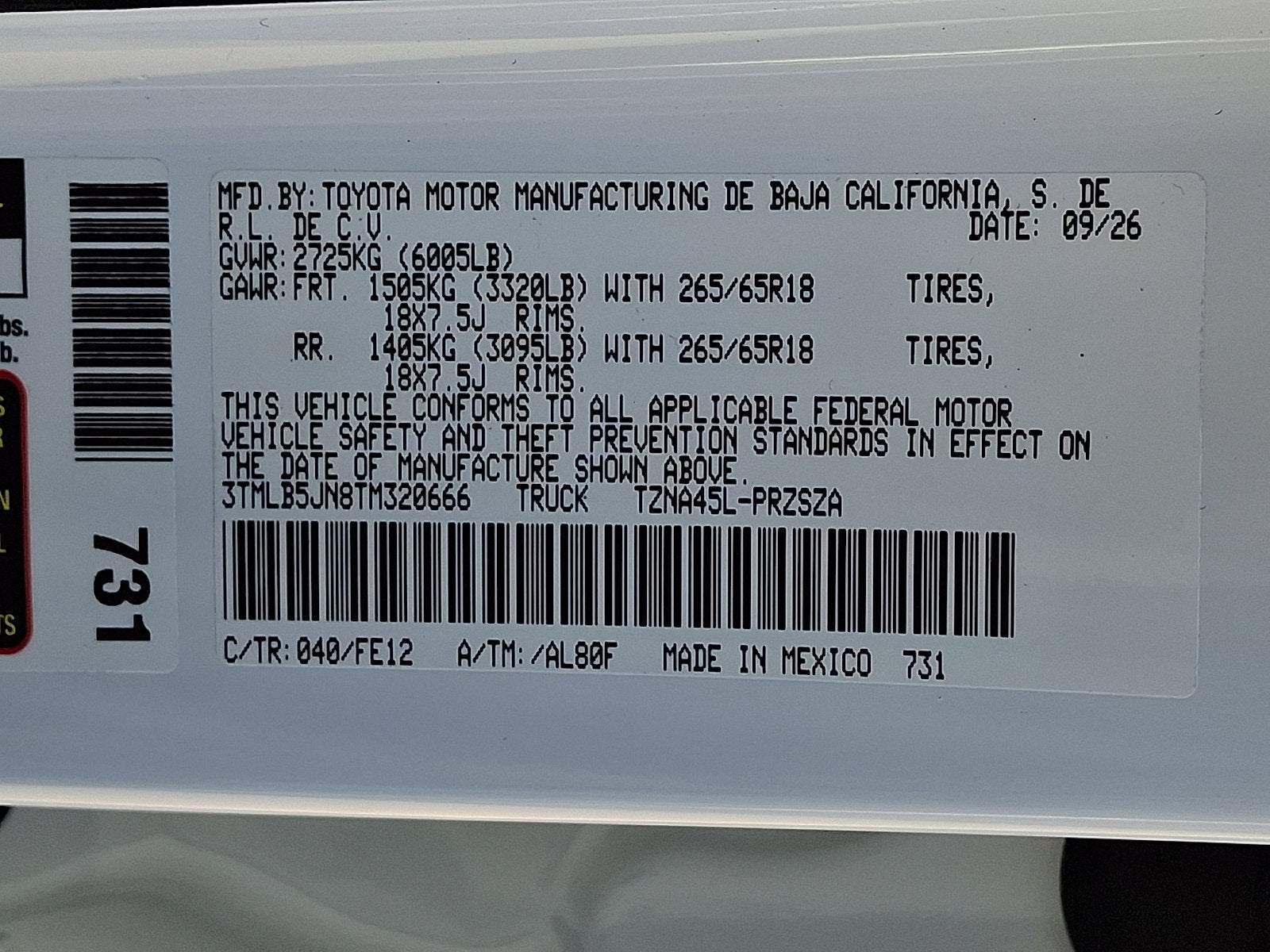 2026 Toyota Tacoma TRD Sport