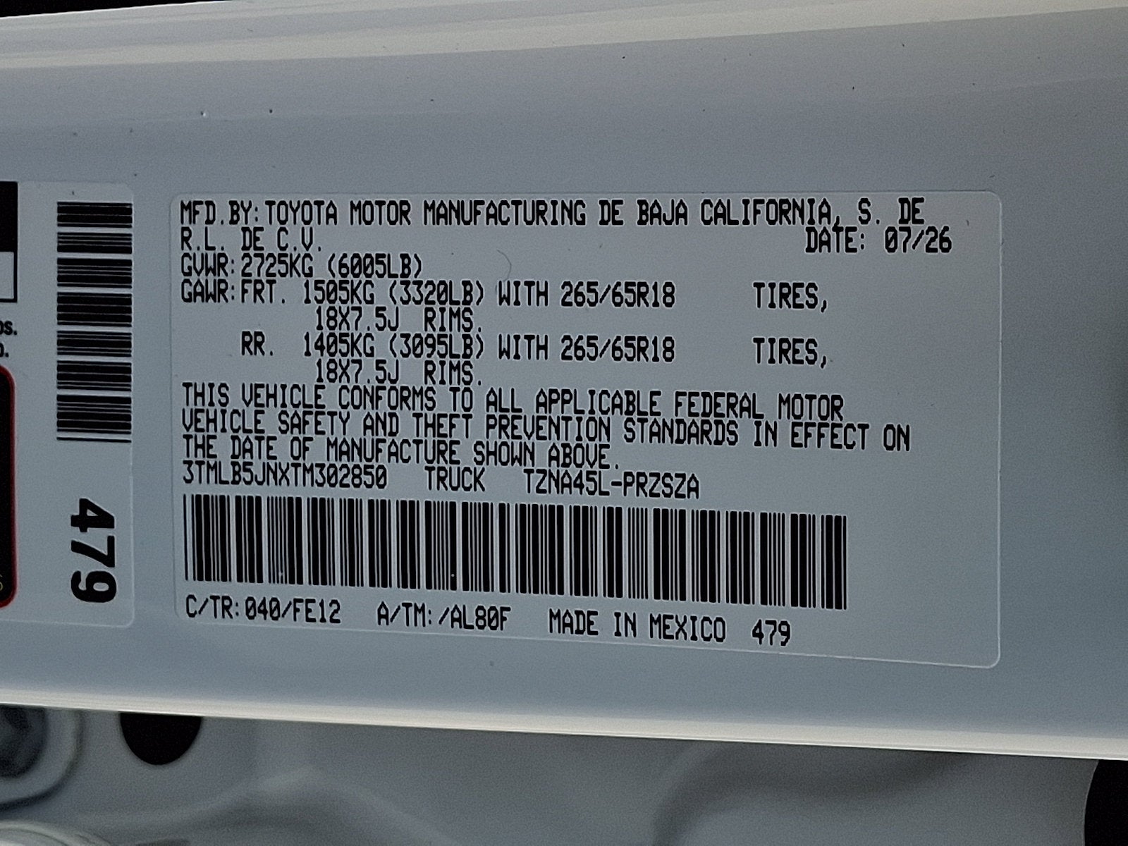 2026 Toyota Tacoma TRD Sport
