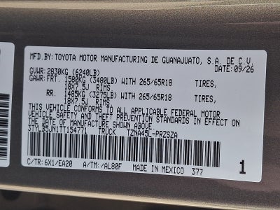 2026 Toyota Tacoma TRD Off-Road