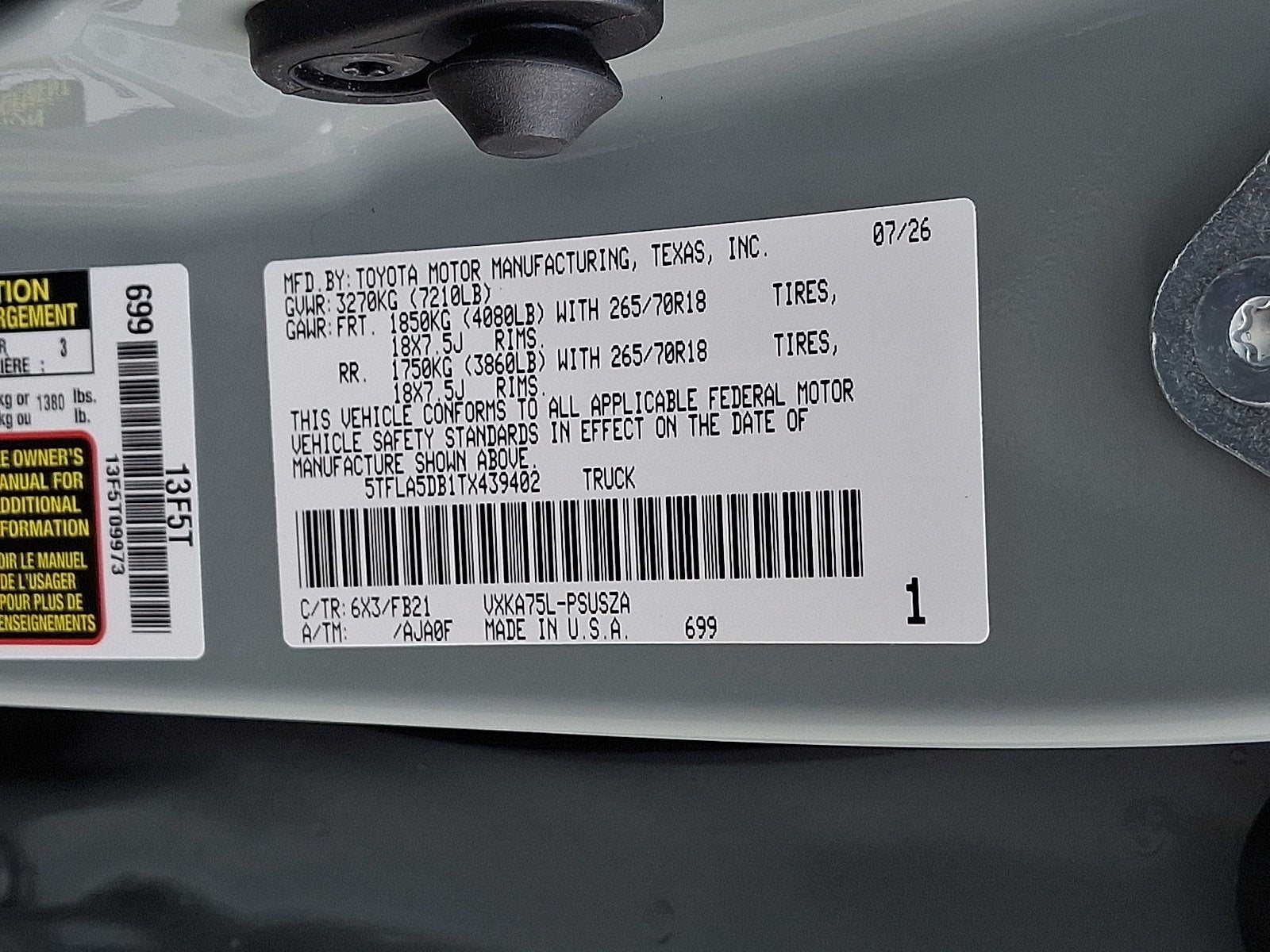 2026 Toyota Tundra SR5