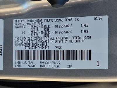 2026 Toyota Tundra SR5
