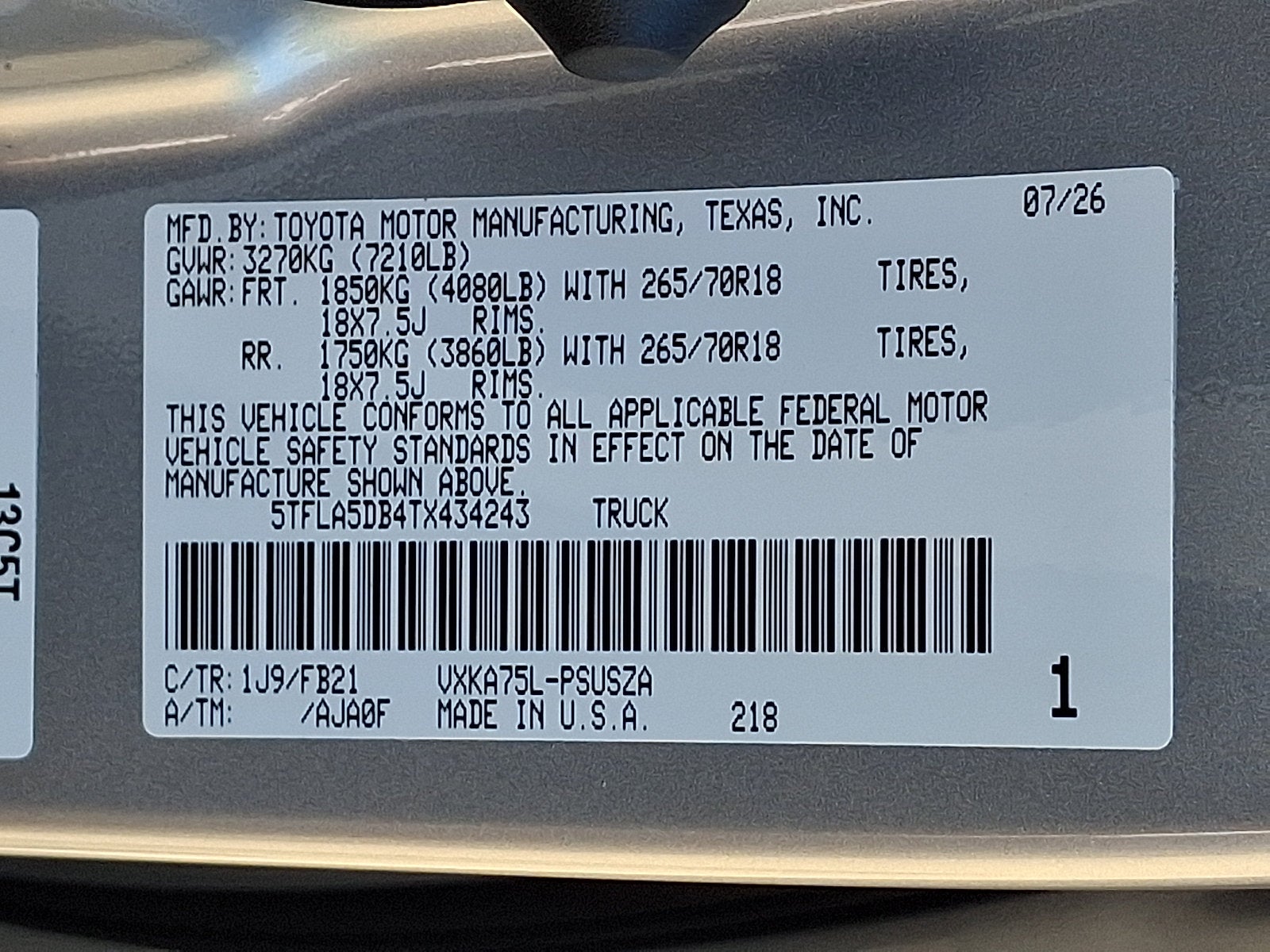2026 Toyota Tundra SR5