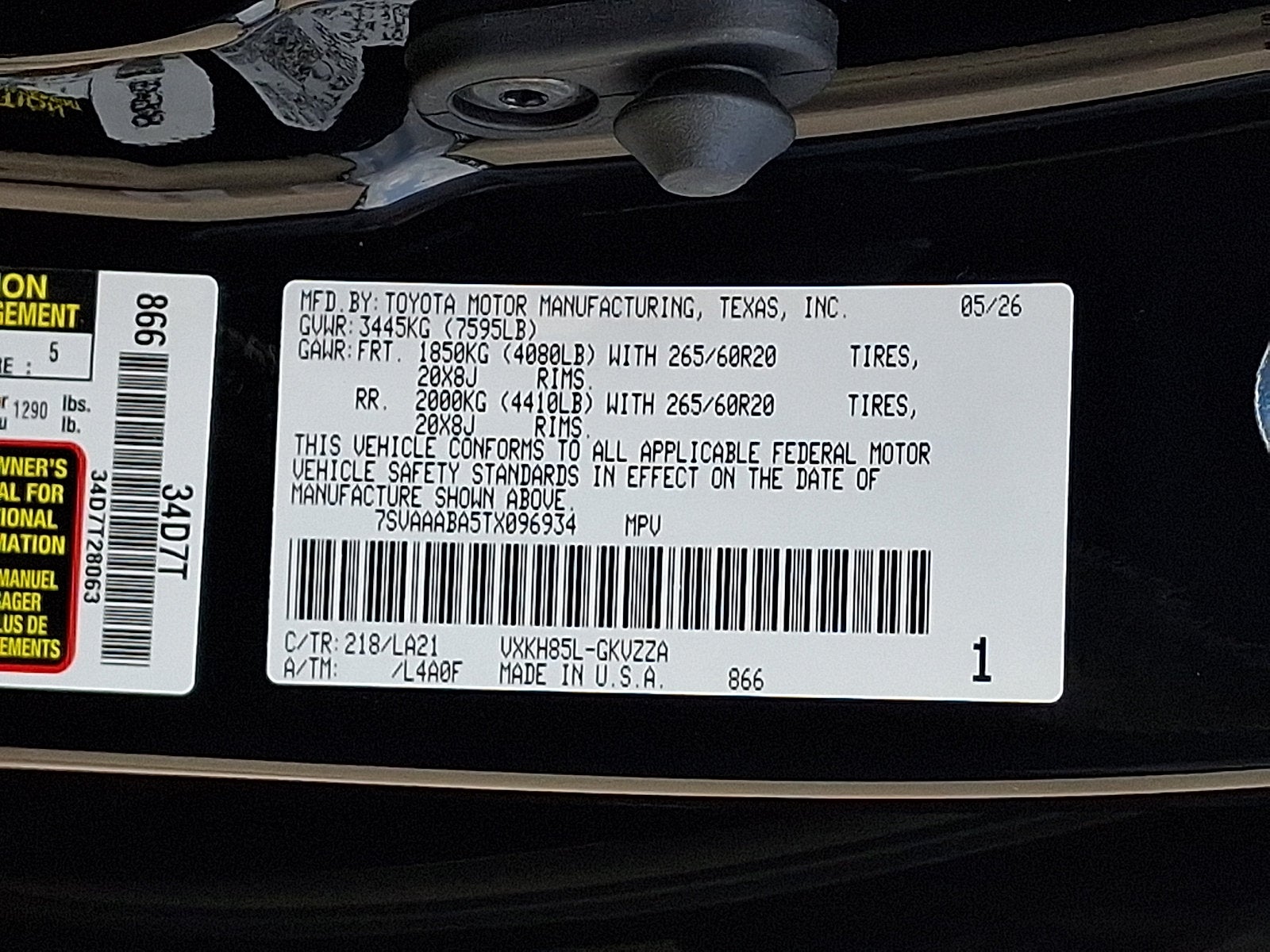 2026 Toyota Sequoia Platinum