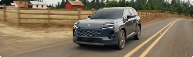 2026 Toyota RAV4 Hybrid and 2026 Toyota Corolla Cross at a glance