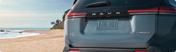2026 Toyota RAV4 with all-wheel drive on a snowy Fayette County road