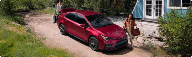 Shopping the 2026 Toyota Corolla at Mike Kelly Toyota in Uniontown
